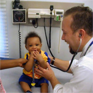 Dr. Levy with patient